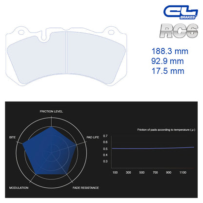 CL Brakes -  Kit 4 pcs. plaquettes de frein (4090)