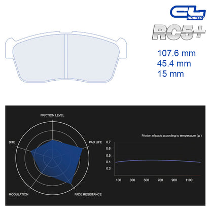 CL Brakes -  Kit 4 pcs. plaquettes de frein (4093)