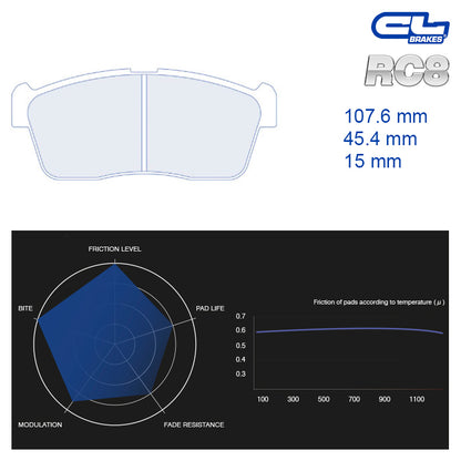 CL Brakes -  Kit 4 pcs. plaquettes de frein (4093)