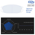 CL Brakes - Kit 4 pz. pastiglie freno (4095) - Ravasicorse