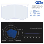 CL Brakes - Kit 4 pz. pastiglie freno (4100T23.5) - Ravasicorse