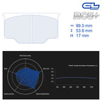 CL Brakes - Kit 4 pz. pastiglie freno (4113) - Ravasicorse