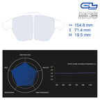 CL Brakes - Kit 4 pz. pastiglie freno (4122) - Ravasicorse