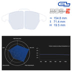 CL Brakes - Kit 4 pz. pastiglie freno (4122) - Ravasicorse