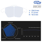 CL Brakes - Kit 4 pz. pastiglie freno (4122) - Ravasicorse