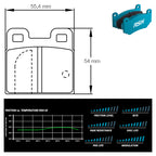 Pagid - Pastiglie freno Porsche 356 1.6 C/SC (4122) - Rear - Ravasicorse