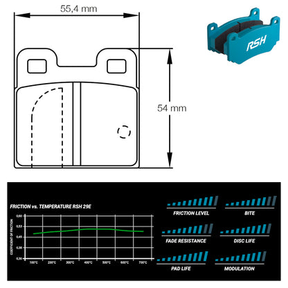 Pagid - Pastiglie freno Porsche 356 1.6 C/SC (4122) - Rear