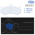 CL Brakes - Kit 4 pz. pastiglie freno (4126) - Ravasicorse