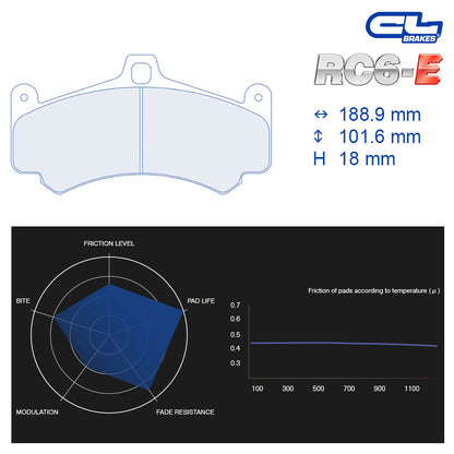 CL Brakes -  Kit 4 pcs. plaquettes de frein (4126)