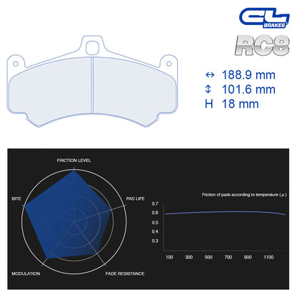 CL Brakes -  Kit 4 pcs. plaquettes de frein (4126)