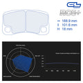 CL Brakes - Kit 4 pz. pastiglie freno (4127) - Ravasicorse