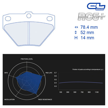 CL Brakes -  Kit 4 pcs. plaquettes de frein (4131)