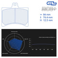CL Brakes - Kit 4 pz. pastiglie freno (4132) - Ravasicorse