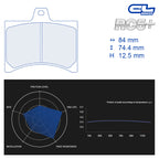 CL Brakes - Kit 4 pz. pastiglie freno (4132) - Ravasicorse