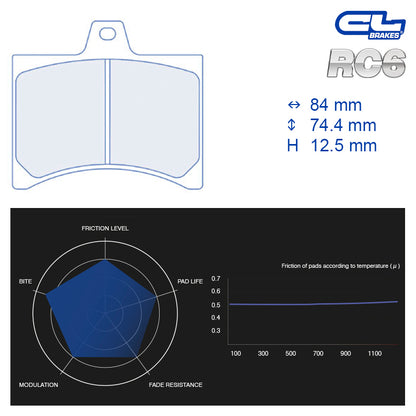 CL Brakes -  Kit 4 pcs. plaquettes de frein (4132)