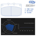 CL Brakes - Kit 4 pz. pastiglie freno (4136) - Ravasicorse