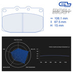 CL Brakes - Kit 4 pz. pastiglie freno (4136) - Ravasicorse
