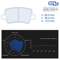 CL Brakes - Kit 4 pz. pastiglie freno (4138) - Ravasicorse