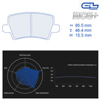 CL Brakes - Kit 4 pz. pastiglie freno (4138) - Ravasicorse