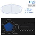 CL Brakes - Kit 4 pz. pastiglie freno (4139) - Ravasicorse