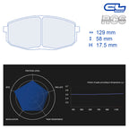 CL Brakes - Kit 4 pz. pastiglie freno (4139) - Ravasicorse