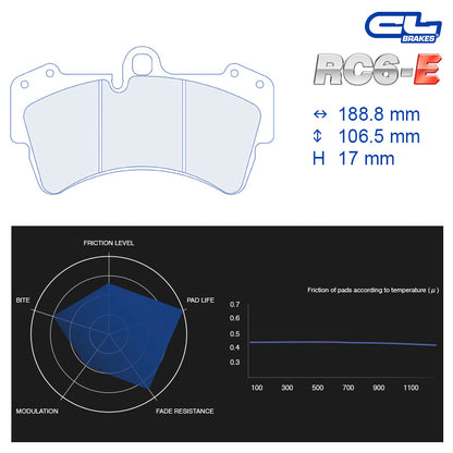 CL Brakes -  Kit 4 pcs. plaquettes de frein (4141)