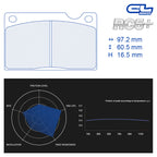 CL Brakes - Kit 4 pz. pastiglie freno (4145) - Ravasicorse