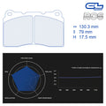 CL Brakes - Kit 4 pz. pastiglie freno (4148) - Ravasicorse