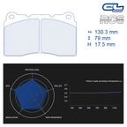 CL Brakes - Kit 4 pz. pastiglie freno (4148) - Ravasicorse