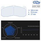 CL Brakes - Kit 4 pz. pastiglie freno (4156) - Ravasicorse