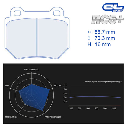 CL Brakes -  Kit 4 pcs. plaquettes de frein (4157)