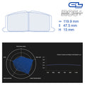CL Brakes - Kit 4 pz. pastiglie freno (4158) - Ravasicorse
