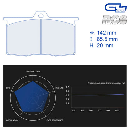 CL Brakes -  Kit 4 pcs. plaquettes de frein (4159)