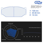 CL Brakes - Kit 4 pz. pastiglie freno (4163) - Ravasicorse