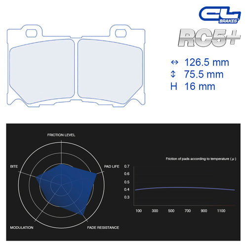 CL Brakes - Kit 4 pz. pastiglie freno (4170) - Ravasicorse