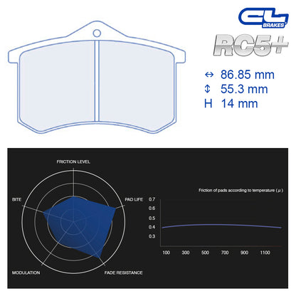 CL Brakes -  Kit 4 pcs. plaquettes de frein (4180)