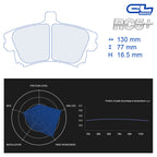 CL Brakes - Kit 4 pz. pastiglie freno (4181) - Ravasicorse