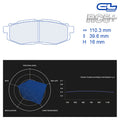 CL Brakes - Kit 4 pz. pastiglie freno (4183) - Ravasicorse