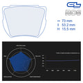CL Brakes - Kit 4 pz. pastiglie freno (4188) - Ravasicorse