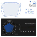CL Brakes - Kit 4 pz. pastiglie freno (4188) - Ravasicorse