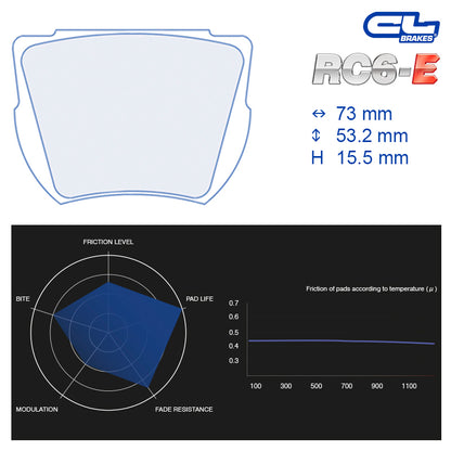 CL Brakes -  Kit 4 pcs. plaquettes de frein (4188)