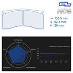 CL Brakes - Kit 4 pz. pastiglie freno (4195) - Ravasicorse