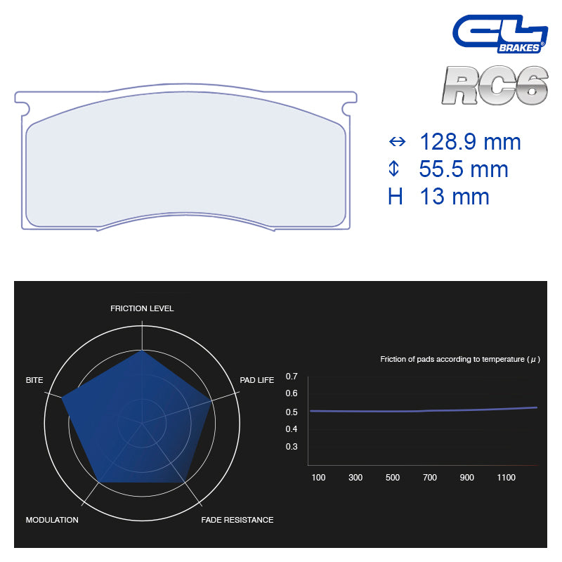 CL Brakes -  Kit 4 pcs. plaquettes de frein (4197T13)