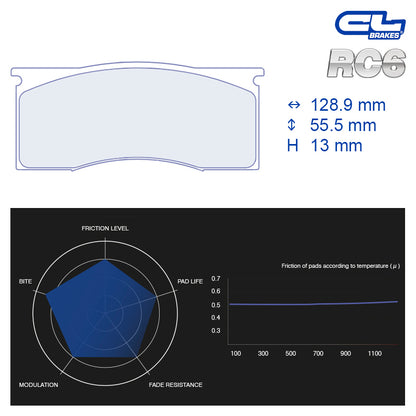 CL Brakes -  Kit 4 pcs. plaquettes de frein (4197T13)