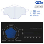 CL Brakes - Kit 4 pz. pastiglie freno (4206) - Ravasicorse