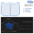 CL Brakes - Kit 4 pz. pastiglie freno (4209) - Ravasicorse