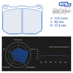 CL Brakes - Kit 4 pz. pastiglie freno (4209) - Ravasicorse