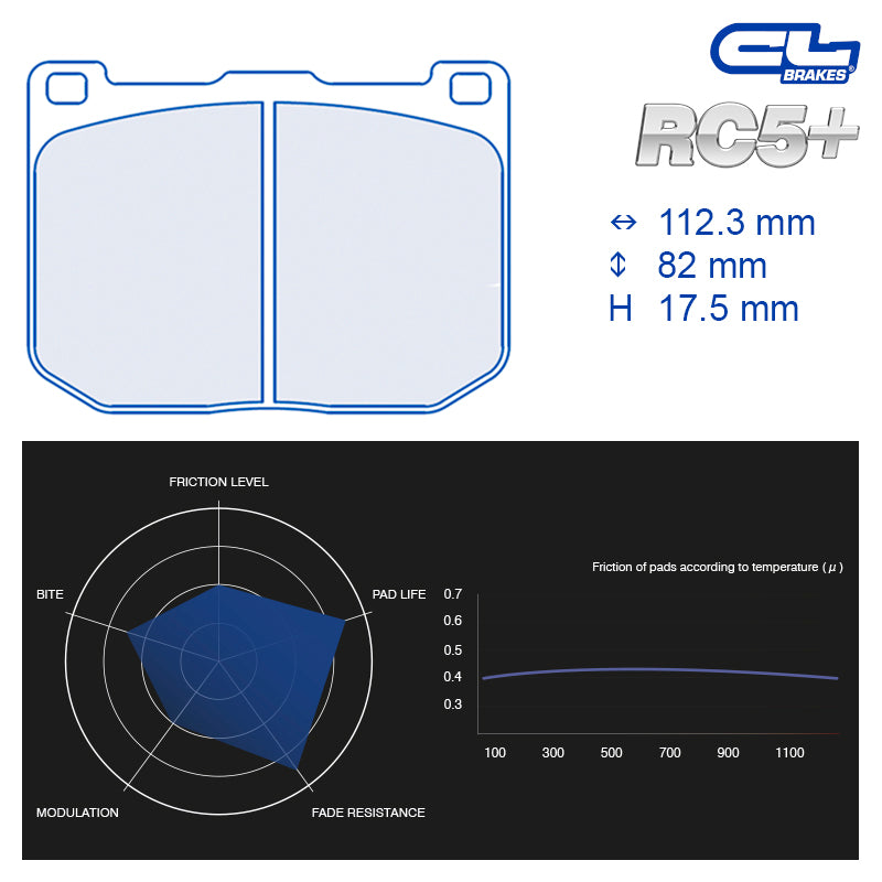 CL Brakes - Kit 4 pz. pastiglie freno (4209) - Ravasicorse