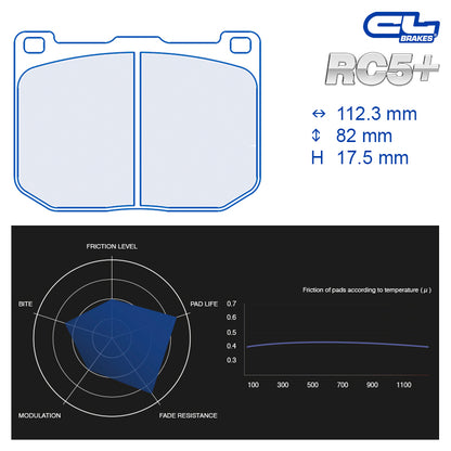 CL Brakes -  Kit 4 pcs. plaquettes de frein (4209)