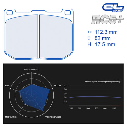 CL Brakes - Kit 4 pz. pastiglie freno (4209) - Ravasicorse